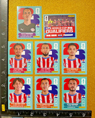 PANINI STICKERS WORLD CUP 2026 USA-MEX-CAN, SET OF 8 BLUE, PARAGUAY TEAM