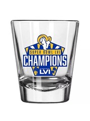 2022 Los Angeles Rams NFL Super Bowl LVI 56 Champions Shot Glass LA RAMS