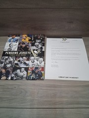 Skybox Press Pittsburgh Penguins Jerseys Then & Now Hardcover Book +letter