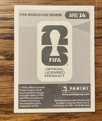 ARG14 NICO PAZ (Argentina) Gold Crumple WC Rookie 2026 Panini World Cup Sticker