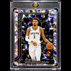 VICTOR WEMBANYAMA DIAMOND REFRACTOR RARE Holographic Card Topps Spurs