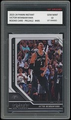 Victor Wembanyama 2023-24 Panini Instant 1st Graded 10 NBA Rookie Card RC #495