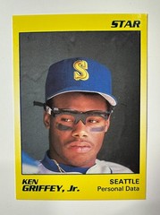 1989 Star Company KEN GRIFFEY, Jr Limited Edition PROMO Card, most scarce of all