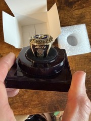 New York Mets 1986 World Series Replica Ring with Display Box Mets SGA 3/28