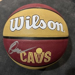Donovan Mitchell Signed Logo Basketball Cleveland Cavaliers Silver Ink 5-Star