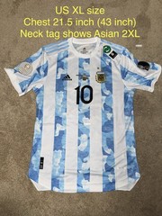 BNWT Argentina 2021 Copa America Final Player Issue #10 Messi shirt “US XL”