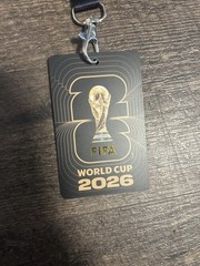 FIFA World Cup 2026 Soccer Lanyard w/ Fan ID Card Los Angeles LA Rare New Futbol