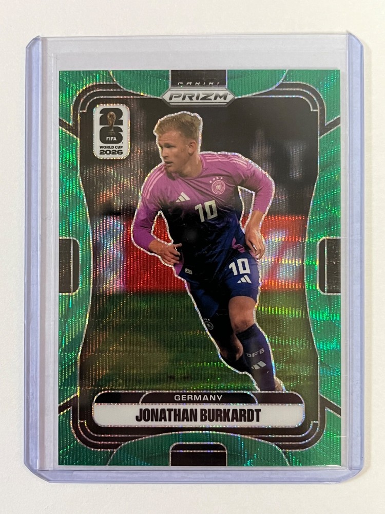 2026 Panini Prizm FIFA World Cup Jonathan Burkardt Green Wave Refractor /5