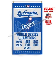 Los Angeles Dodgers Premium 3×5 ft Flag LA MLB Baseball World Series Banner
