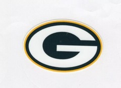 Green Bay Packers Vinyl Decal helmet window laptop to 14″ FREE TRACKING