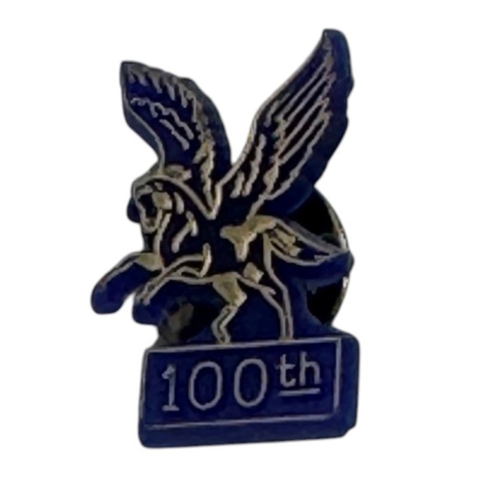 1974 Kentucky Derby Festival Pegasus Pin 100th Anniversary Gold Blue Plastic VTG
