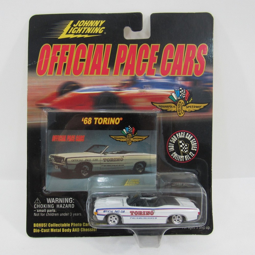 1968 Indy 500 Pace Car Diecast Ford Torino Convertible Johnny Lightning 1:64