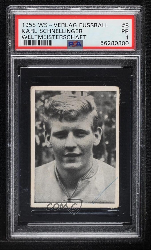 1958 Fussball-Weltmeisterschaft Karl-Heinz Schnellinger #8 g6p