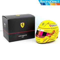 2025 Lewis Hamilton Mini Helmet — 1:2 Scale Bell Ferrari F1 Helmet — 4100414