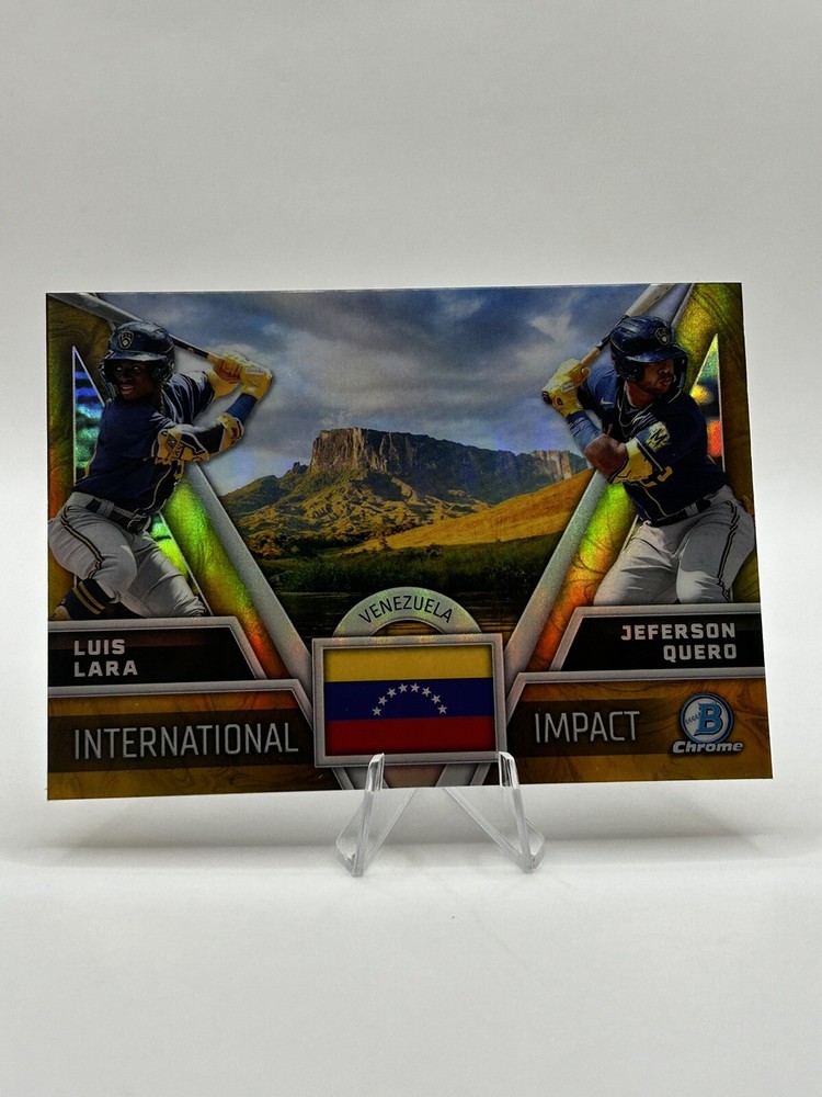 Luis Lara Jefferson Quero 2024 Bowman Chrome Intl Impact II-9 Venezuela