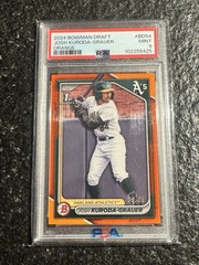 2024 Bowman Draft — Josh Kuroda-Grauer #BD-54 Orange /25 (RC)
