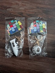 Lot Of 2 — 2026 FIFA World Cup Keychain– Officially Licensed Cleat & Soccer Ball