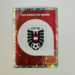 AUSTRIA Team Foil Logo Emblem • AUT 1 • 2026 Panini FIFA World Cup Sticker