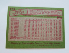 1985 Topps #175 Dave Parker Cincinnati Reds