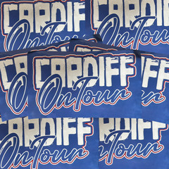 Cardiff On Tour Stickers | 10x6cm | Football | Awaydays | Wales | Ultras