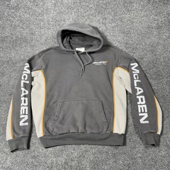 McLaren Formula 1 Team Hoodie Sweatshirt Mens Large Gray F1 Hollister Racing