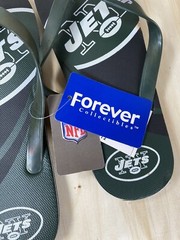 New York Jets NFL Football Flip Flops Team Logo NWT Various Sizes Unisex