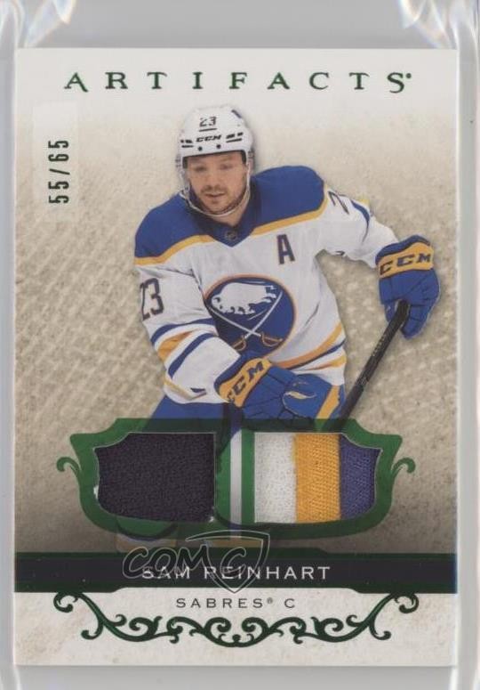 2021-22 Upper Deck Artifacts Emerald Material Relics 55/65 Sam Reinhart #36 1c5x