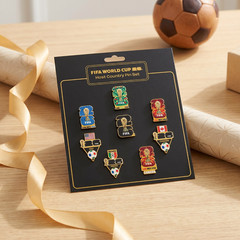 FIFA World Cup 2026 7 Pc Host Country Pin Set USA Mexico Canada Enamel Pins