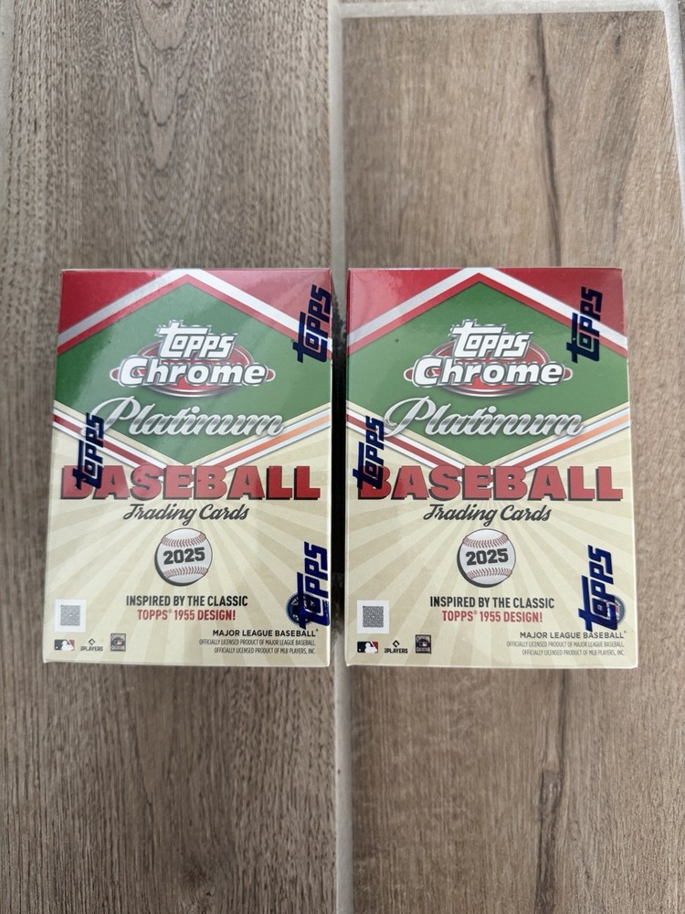 2025 Topps Chrome Platinum Baseball Blaster Box Factory Sealed Lot Of 2