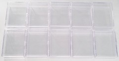 10 Ultra PRO 50 Count Clear Hinged Card Storage Boxes Case Holder Sports Trading