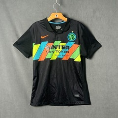 Nike Inter Milan 21-22 Third Stadium Jersey Mens Large Black Soccer Shirt 2021-2