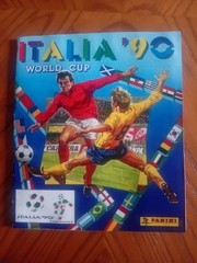 Panini Italia 1990 World Cup Sticker Album Incomplete , cover repainting