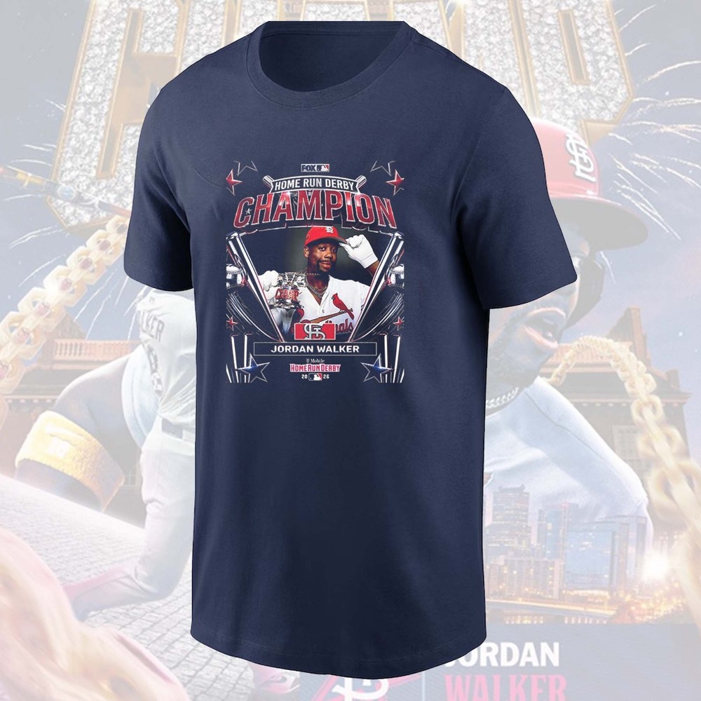 FREESHIP — Jordan Walker 2026 Home Run Derby Champions T-shirt One Side For Fans