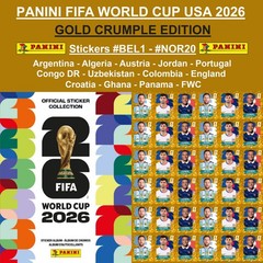 GOLD CRUMPLE ONLINE Panini FIFA World Cup 2026 Stickers #ARG1 — #FWC19