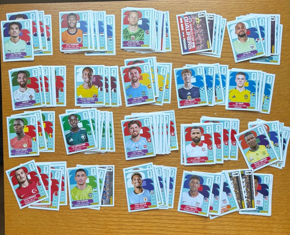 2026 WORLD CUP PANINI STICKERS — COMPLETE YOUR BOOK! White Stickers Only NZL-USA