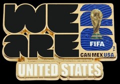 2026 FIFA World Cup Team USA We Are 26 Soccer Metal Pin Licensed United States