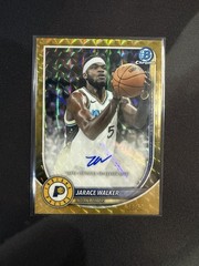 2025-26 Bowman Chrome Jarace Walker Gold Geometric Refractor /50 Autograph