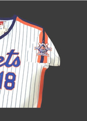 Darryl Strawberry New York Mets 1986 WS Men’s Pullover Baseball Jersey