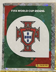 2026 Panini World Cup Sticker Rare Gold Crumple Foil Portugal
