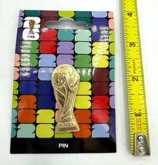 FIFA WORLD CUP 2026 OFFICIAL 1.75″ TROPHY PIN FREE SHIP