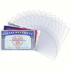 10pcs Card Holder Protector Sleeves Waterproof for ID SSN Medicare Cards Secure