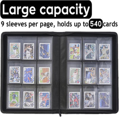 Semi Rigid Card Holder Binder, Premium Card Saver 1 Binder with Sleeves for Trad