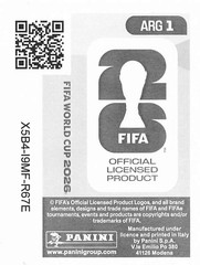 2026 Panini FIFA World Cup #ARG1 Emblem Foil Argentina