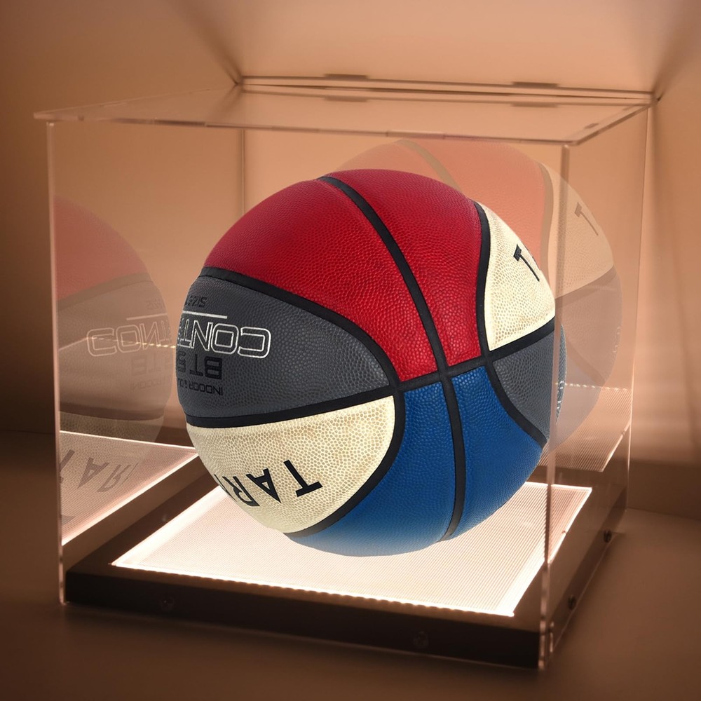 Basketball Display Case with Light Clear Acrylic Basketball Display , Display…