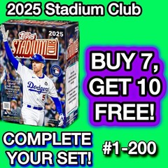 2025 Topps STADIUM CLUB Base Singles Baseball U-PICK! Complete Your Set! PRESALE
