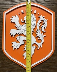 Netherlands KNVB Soccer Sign Dutch National Team Lion Crest Holland Football