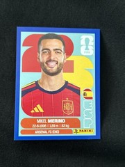 2026 Panini FIFA World Cup Sticker US Edition Blue Parallel ESP 14 Mikel Merino