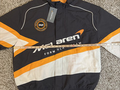 McLaren Jacket Mens Med Black White Formula 1 Racing Team Motorsport NEW NWT