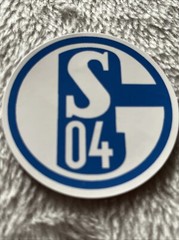 Single 1x Schalke 04 German 🇩🇪 Football Club Sticker 6cm x 6cm FREE POSTAGE