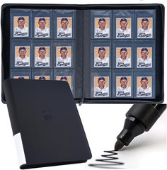 Semi Rigid Card Holder Binder, Premium Card Saver 1 Binder with Sleeves for Trad